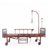 Медицинская кровать для лежачих больных MED-MOS YG-5 (ЛДСП венге, 13 секций, матрас, уголки, ТУ, столик, ванночка, БП, К)